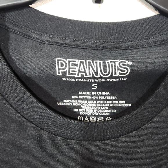 Snoopy ''Peanuts Carpool service'' men's black small shirt - Picture 4 of 7